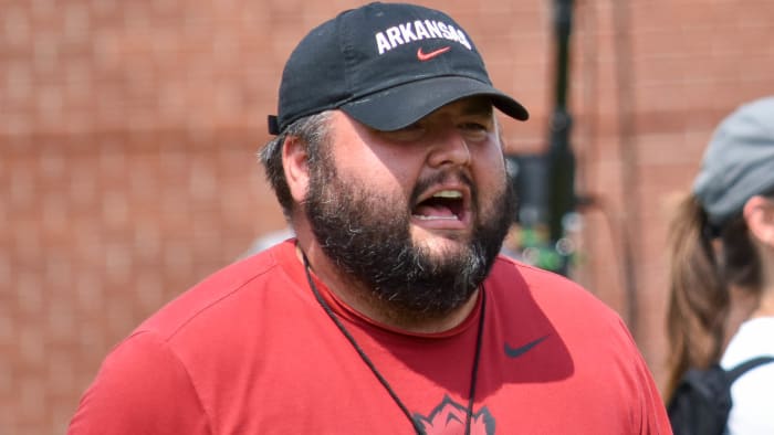 Offensive line coach Cody Kennedy